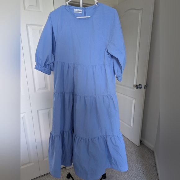 CO  Blue Tiered Dress - Picture 8 of 8